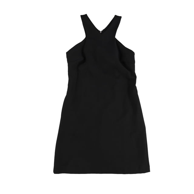 Vestido de línea A sólido para mujer bar III negro XX-Small
