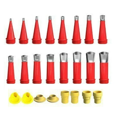 

Yiteos Clearance Bits & Accessoriesintegrated Rubber Nozzle Tool Kit 2024 New Various Sizes Cartridge Tips Transparent Silicone Covers Silicone Pointed Cartridge Tips Clearance Sale