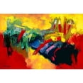 thumbnail image 3 of Magis, Pascal 18x13 Black Modern Framed Museum Art Print Titled - Rouge - Jaune I, 3 of 5