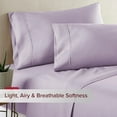 thumbnail image 5 of HC Collection 1500 Thread Count Egyptian Quality 2pc Set of Pillow Cases, Silky Soft & Wrinkle Free, King, Lavender, 5 of 7
