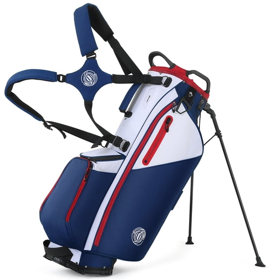 Sturdum 5.5 lb Lightweight 7-Way Golf Stand Bag for Men & Women, 900D Oxford, Full-Length Dividers, Cooler Pocket, Dual Padded Straps & Stable Base
