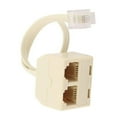 thumbnail image 3 of EASTIN RJ11 6P4C Adaptateur Mâle vers Femelle Prise Téléphonique 2 Voies, 3 of 5