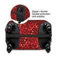 thumbnail image 6 of Uemuo Red Glitter Printed Washable Luggage Cover - Fashion Suitcase Protector Fits 18-32 Inch Luggage -Large, 6 of 9