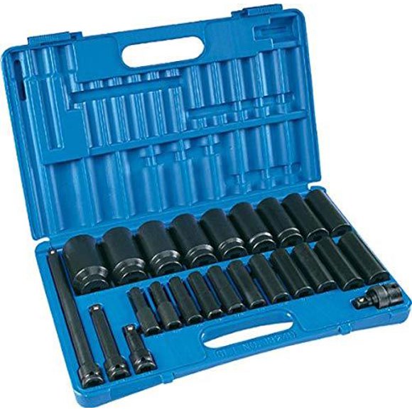 Grey Pneumatic (1324D 1/2" Drive 24-Piece Deep Socket Set