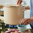 thumbnail image 6 of Rachael Ray Enamel-on-Steel 12 Qt Induction Stockpot with Lid, Almond, 6 of 10
