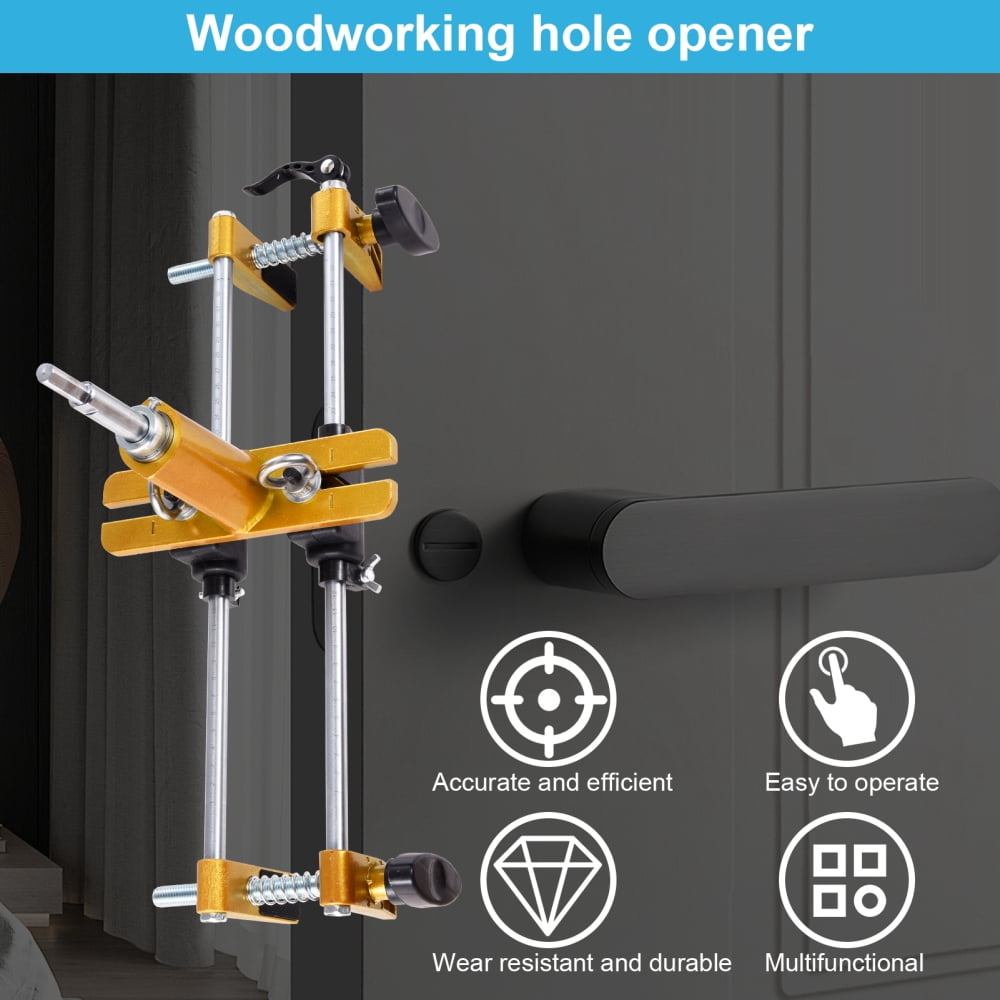 High Efficiency Door Mortise Jig - Precise Slotting Lock Mortiser for Quick & Professional Installation - Portable Lock Installation Kit