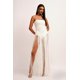thumbnail image 3 of Vestido Bellabarnetten Valentina sin tirantes con flecos blanco, 3 of 9
