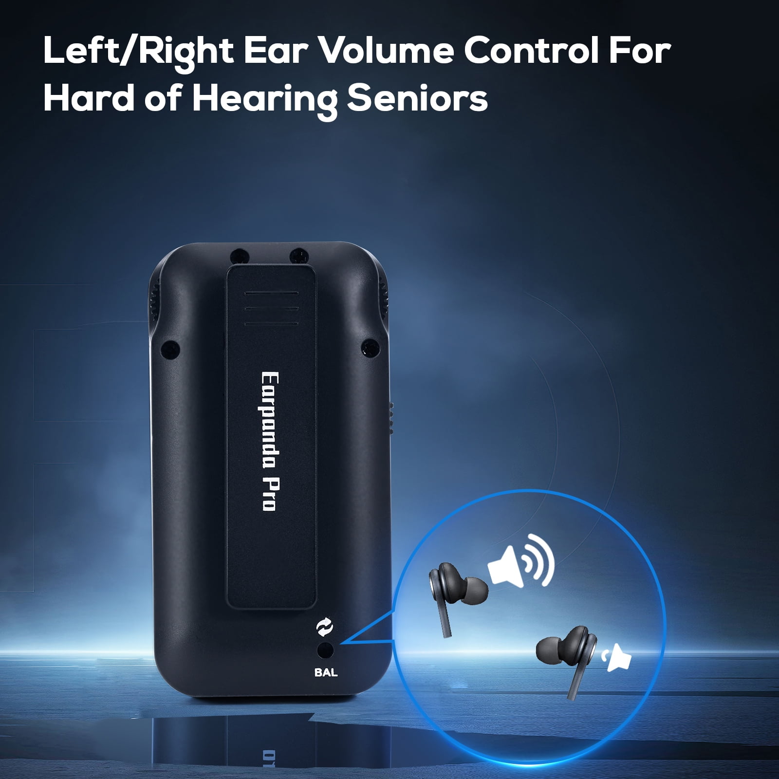 Earpanda Pro TV Headphones Wireless for Seniors, Wireless Headphones for TV Watching and Cell Phone Calls