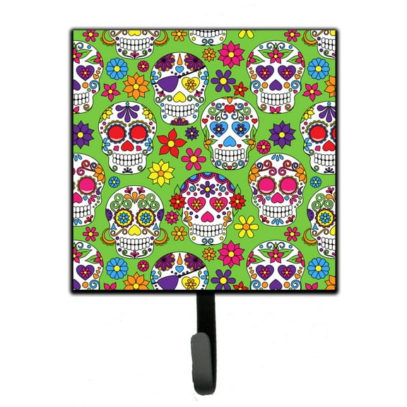 Day of the Dead Green Leash or Key Holder