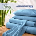 thumbnail image 4 of Juego de Sábanas Queen Size Spring Air Bamboo Sense Tacto Seda Transpirable Azul, 4 of 5
