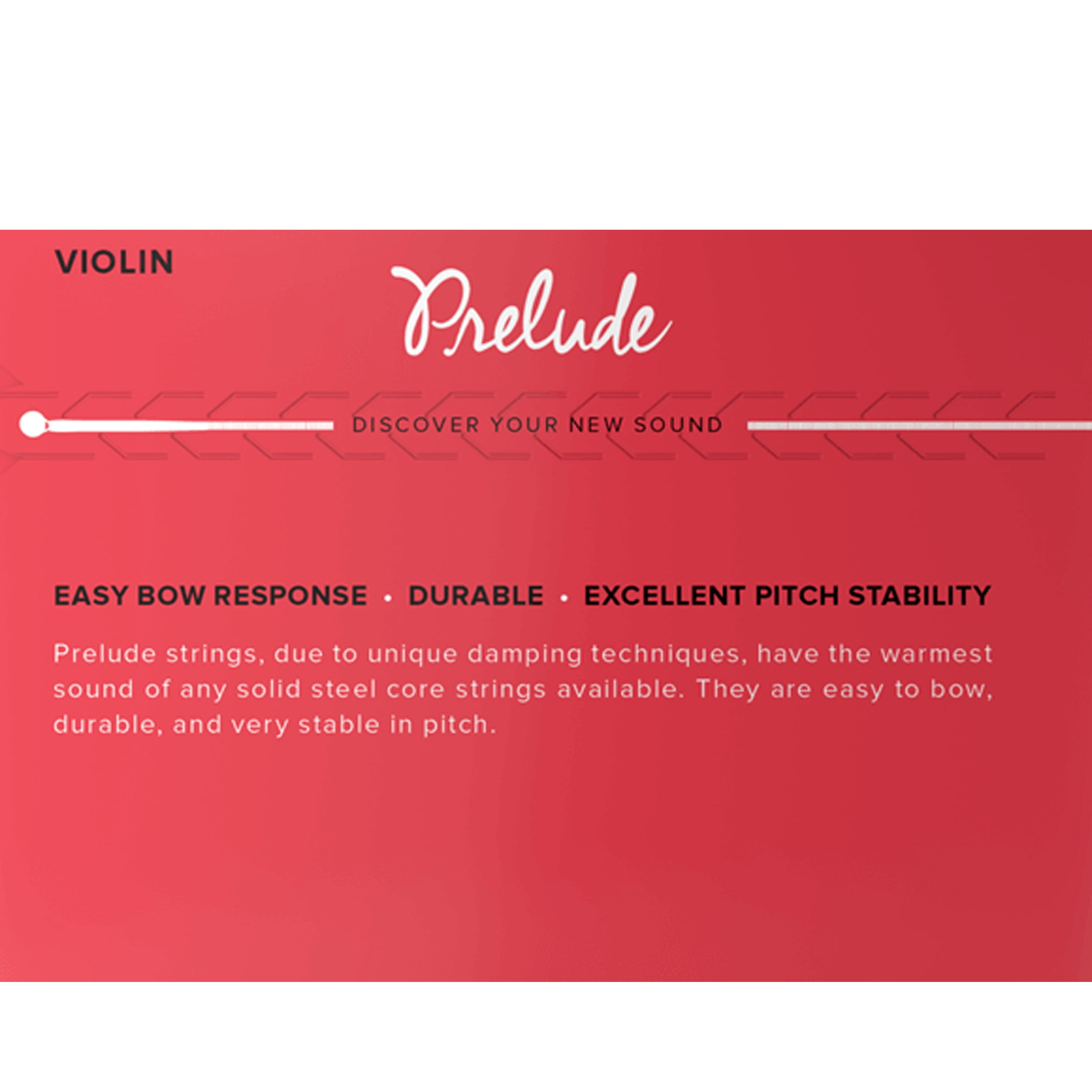 D'Addario Prelude Violin String Set, 3/4 Scale, Medium Tension, Bulk 10-Pack
