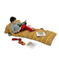 thumbnail image 3 of Animal Cartoon Floor Pillow Lounger Cover, Funky Floral EasternColorful Hand Drawn Fantasy, Nap Mat Printed Fabric Case for 5 Pillows, 88" x 36", Multicolor, by Ambesonne, 3 of 5