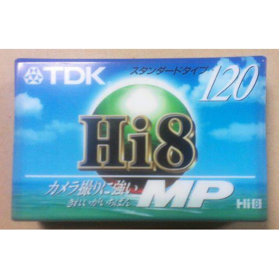 tdk mp120 hi-8 video cassette