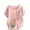 01 Pink, variant on Fewfanhot Women's Tops Printed Loose Boho Shirts Women Plus Size Summer Crew Neck Short Sleeve Blouses