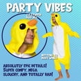 thumbnail image 2 of Silver Lilly Duck Costume - Adult One Piece Animal Jumpsuit (Yellow, Small), 2 of 7