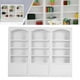 thumbnail image 4 of Librería pequeña de madera Dollhouse Bookshelf Keenso 1:12 blanca, 4 of 9