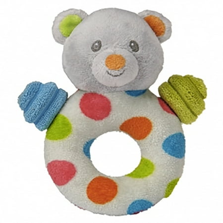 Teddy Rattle - Mary Meyer Baby Confetti Teddy Ring Rattle, 5