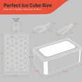 thumbnail image 2 of Emporio Kitchen Round Ice Cube Tray 1 Pack with Lid & Tongs,Stackable Mold, Makes 33 Ice Balls, Quick-Release, Maker for Whiskey & Cocktails, White, 2 of 2