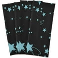 thumbnail image 2 of Cute Blue Stars on Black Background Kitchen Towel, Dish Towels Quick Drying Tea Towels Absorbent Hand Towels for Kitchen Sink Dinner Table 28 x 18 Inches, Set of 4, 2 of 7