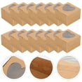 thumbnail image 3 of 14Pcs Bakery Boxes Small Cookie Boxes Kraft Baking Box with Window Cake Boxes, 3 of 8