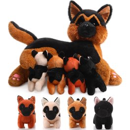 IKASA Giant German Shepherd Dog Stuffed Animal Plush