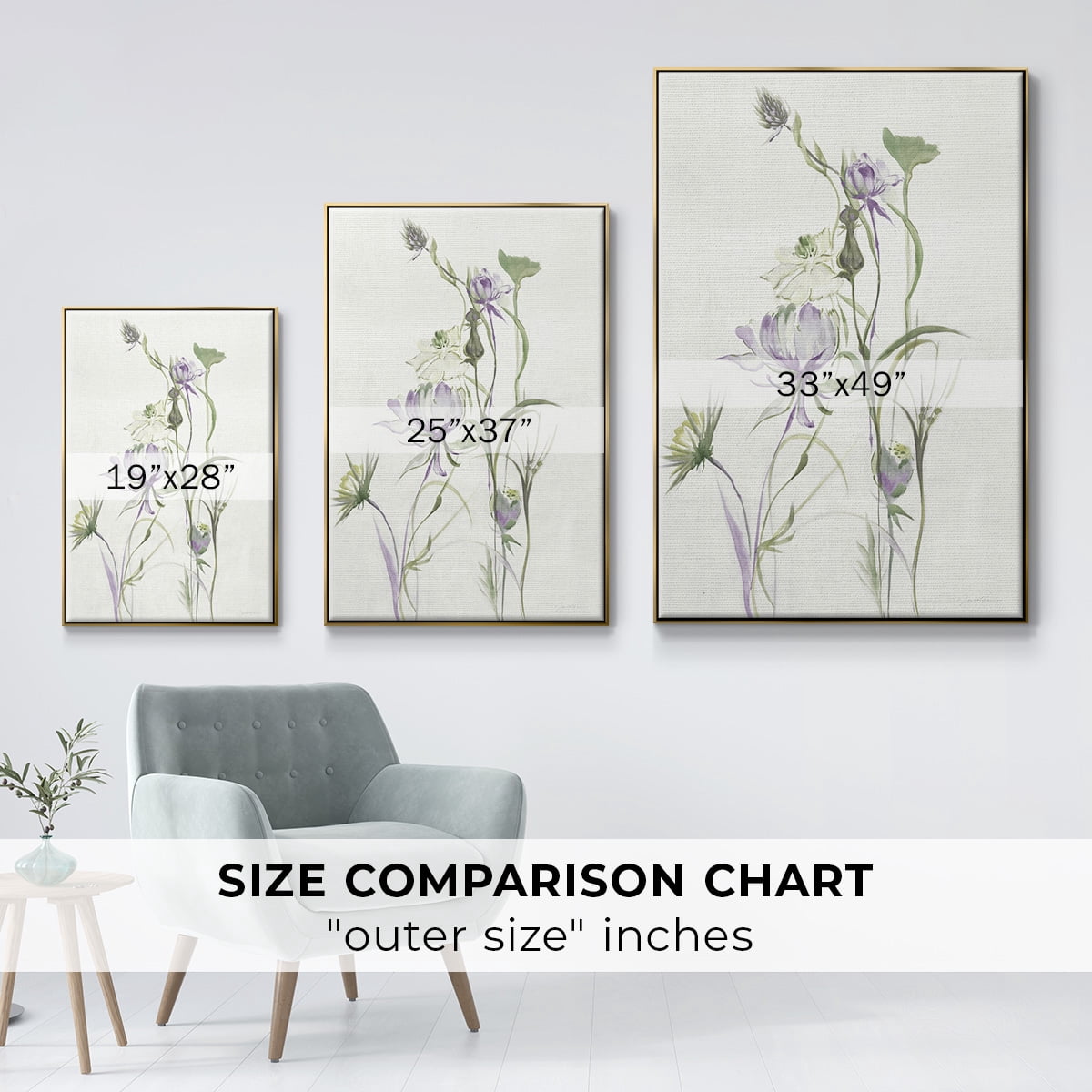 Late Summer Wildflowers II V30 Framed Premium Gallery Wrapped Canvas - Ready to Hang