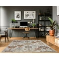 thumbnail image 2 of Ladole Rugs Timeless Collection Venice Marigold Ornamental Area Rug Carpet in Cream, 7x10 (6'5" x 9'5" , 200cm x 290cm), 2 of 6