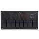 thumbnail image 4 of Panel de interruptores para automóvil, panel de interruptores basculantes de 12 V y 24 V de 8 posiciones, diseñado con precisión, 4 of 9