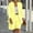 Yellow, variant on Women Summer Two Piece Outfits Blazer Sets Open Front Long Sleeve Suit Jacket &b Shorts Business Suits