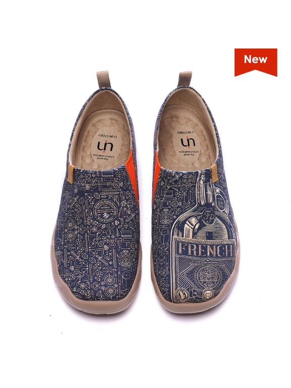 Men's Walking Travel Shoes Slip On Canvas Casual Loafers Lightweight Comfort Art Painted Fashion Sneaker Silent Man US SIZE