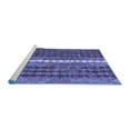 thumbnail image 2 of Ahgly Company Machine Washable Indoor Round Oriental Blue Traditional Area Rugs, 4' Round, 2 of 4