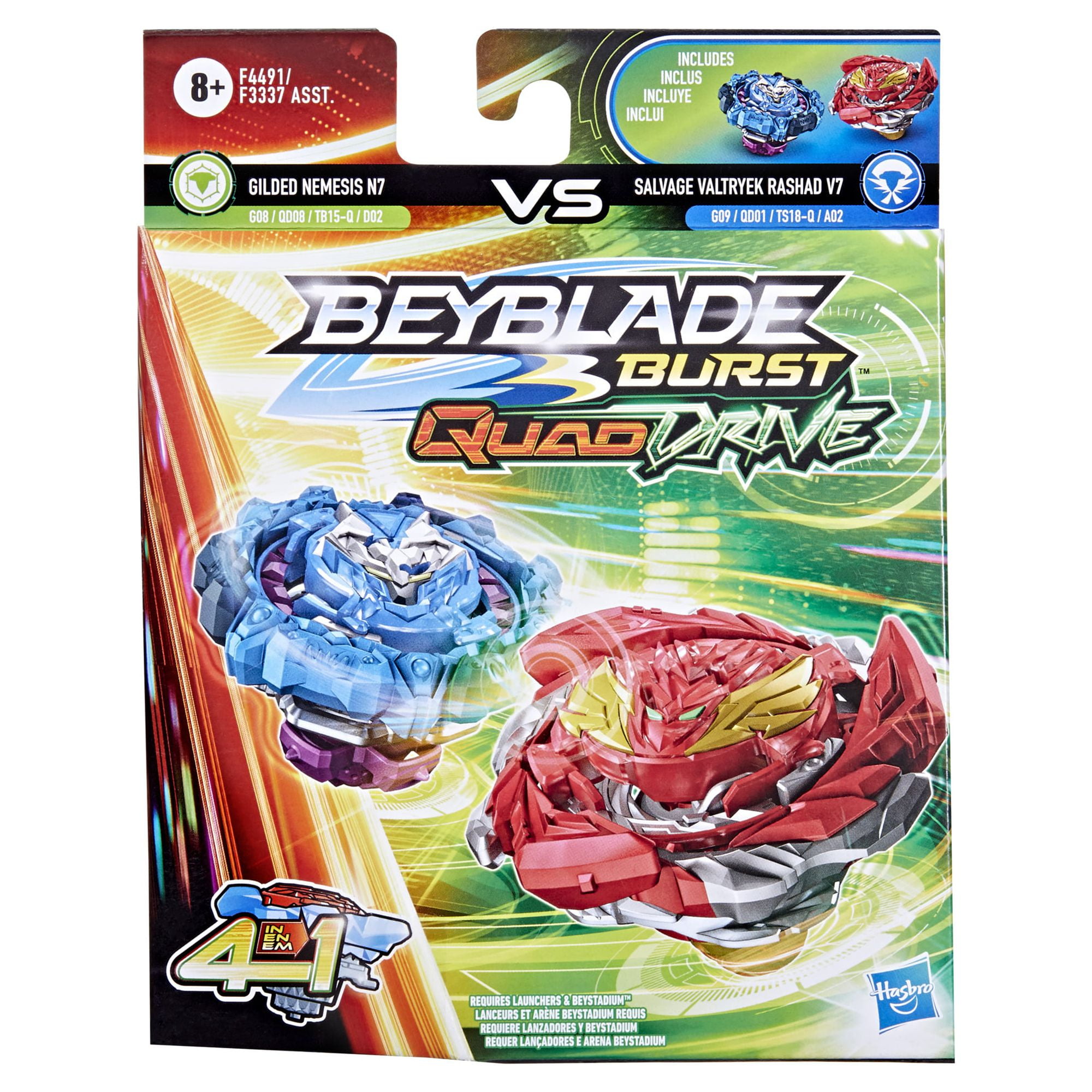 NEW QR CODE SALVAGE VALTRYEK V7 + THOUGHTS BEYBLADE BURST QUAD DRIVE 