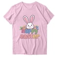 thumbnail image 1 of Camisetas de Manga Larga de las Mujeres Pascua Impreso Suelto Cuello Redondo Camiseta de Manga Corta, Camisetas de Manga Larga para las Mujeres de Uso Diario Casual, 1 of 5