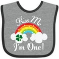 thumbnail image 3 of Inktastic 1st Birthday Kiss Me Im One Boys or Girls Baby Bib, 3 of 4