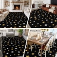 thumbnail image 6 of Black Stars Modern 5'x8' Area Rug for Living Room, Yellow White Star Modern Art Washable Non-Slip Rugs for Bedroom Nursery Dining Room, StainResistant Low-Pile Kitchen Carpet Large Entryway Rugs, 6 of 9