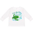 thumbnail image 3 of Inktastic Lets Swim- cute sea turtle Boys or Girls Long Sleeve Toddler T-Shirt, 3 of 5