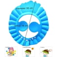 thumbnail image 3 of Casewin Baby Shower Cap Bathing Cap - 3 Pcs Soft Adjustable Visor Hat Safe Shampoo Shower Bathing Protection Bath Cap for Toddler, Baby, Kids, Children (Bule+Yellow+Pink), 3 of 6