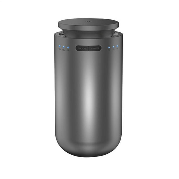 Difusor de Aroma Portátil para Coche, Ambientador Eléctrico para el Hogar, Recargable, Color Gris.