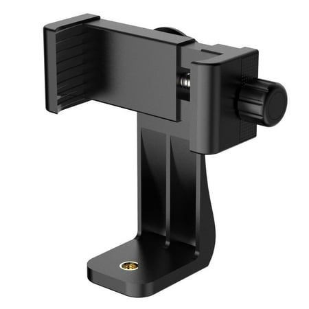 Mobile Phone Holder For Tripod Universal Cell Phone Tripod Vertical Bracket Holder Mount for iPhone XS XR XS Max X, Samsung Galaxy S10 S10+ S10E S9+ Note 9 8 LG V40 V35 G7 G6 G5 and More ()