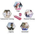 thumbnail image 4 of Two handed wrist, leg, arm, and ankle weight training equipment with adjustable shoulder straps, fitness, gym, yoga, Pilates, and aerobic exercise ((purple) 1 pair 1KG [one 0.5kg]), 4 of 4
