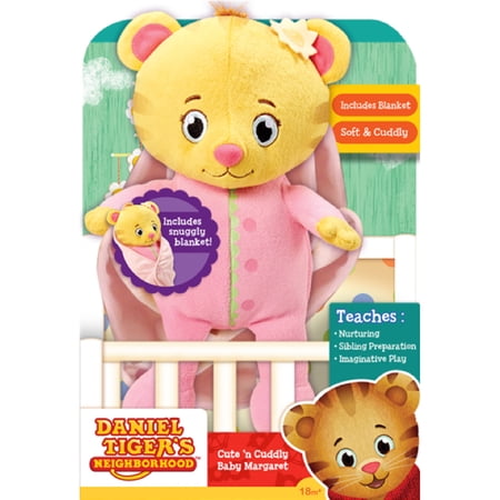 Daniel Tigers Neighborhood Cute and Cuddly Baby Margaret Plush Pink Yellow