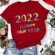 thumbnail image 2 of Blusa de mujer Navidad Impreso Casual Moda Todo-fósforo Camiseta de manga corta Tops Pompotops  hfajkhk124459, 2 of 5