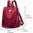 thumbnail image 4 of Mochila Mujer Oxford Moda Impermeable Correas Hombro Moda ROJO, 4 of 6