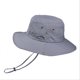 thumbnail image 1 of Sombrero de pescador de primavera y verano para hombre, de color liso, de ala ancha, plegable, para pesca, montañismo y exteriores, 1 of 6