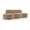 Beige, variant on Bowery Hill Contemporary 101" Brown Durable Velvet Upholstered Sofa