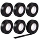 thumbnail image 1 of Apuakthei 6 rollos de cinta eléctrica negra, cinta aislante de vinilo de PVC, cinta autoadhesiva impermeable para reparar, enmascarar, aislar, proteger, proyectos de bricolaje (16 mm x 15 m), 1 of 7