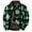 Green, variant on Aueoeo Men's Winter Warm Jacket Christmas Tree Print Coat Fleece Lined Sherpa Zip Up Down Jackets With Pockets Blue 3X-Large