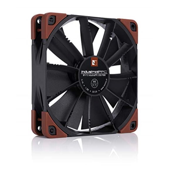 Noctua NF-F12 IPPC-2000 PWM, ventilador de enfriamiento de servicio pesado, 4 pines, 2000 rpm (120 mm, negro)