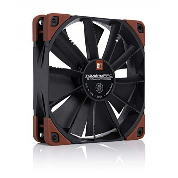 Noctua NF-F12 IPPC-2000 PWM, ventilador de enfriamiento de servicio pesado, 4 pines, 2000 rpm (120 mm, negro)