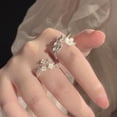 thumbnail image 5 of Delicate Flower Opening Adjustable Set For Women Korean Silver S7 Color Ne HOT, 5 of 9